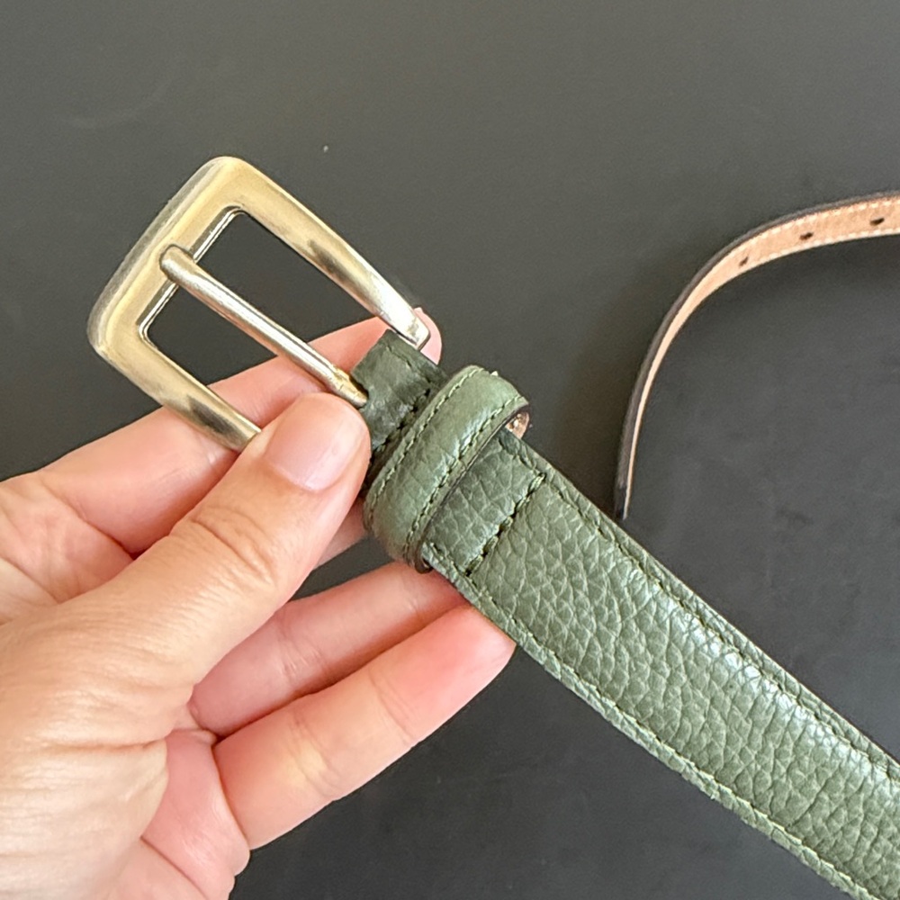 Beckett Simonon Iris Pebbled Leather Belt - Picture 9 of 12